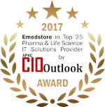 Award - EMedStore is Top 20 Pharma and Life Science It Solutions Provider App By CIO Outlook