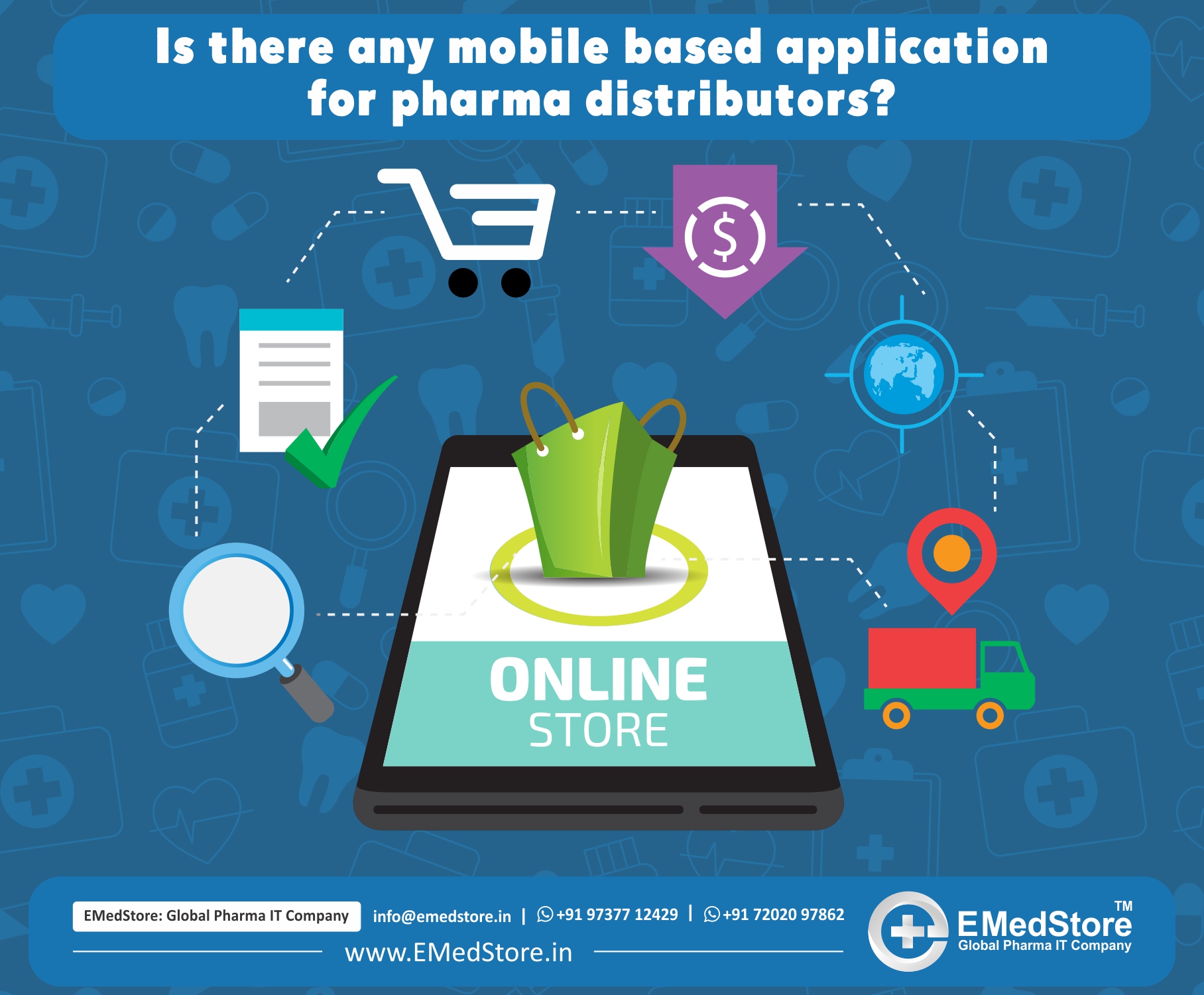 Is there any mobile based application for pharma distributors?