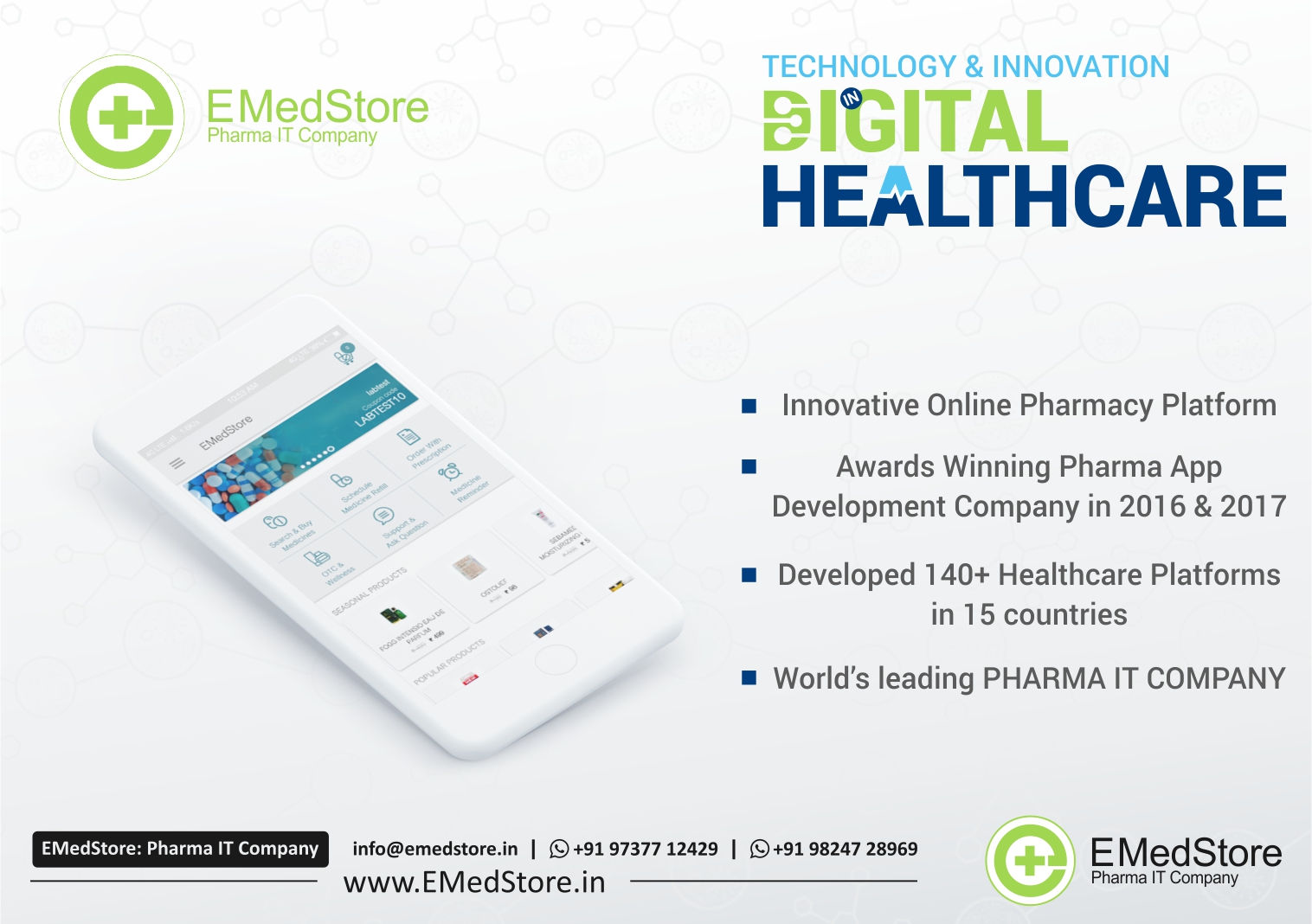 What make EMedStore a one stop destination for your pharmacy?